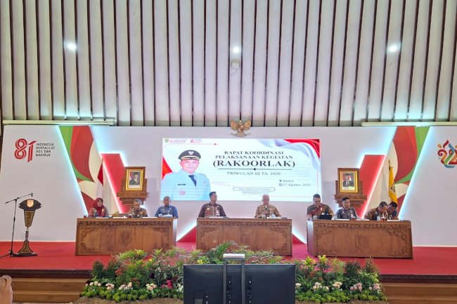Rapat Koordinasi Pelaksanaan Kegiatan (RAKOORLAK) Dalam rangka Rapat Koordinasi Persiapan Pelaksanaan Kegiatan (RAKOORLAK) Laporan Capaian Program, Kegiatan, Sub Kegiatan s/d 30 Juli 2026