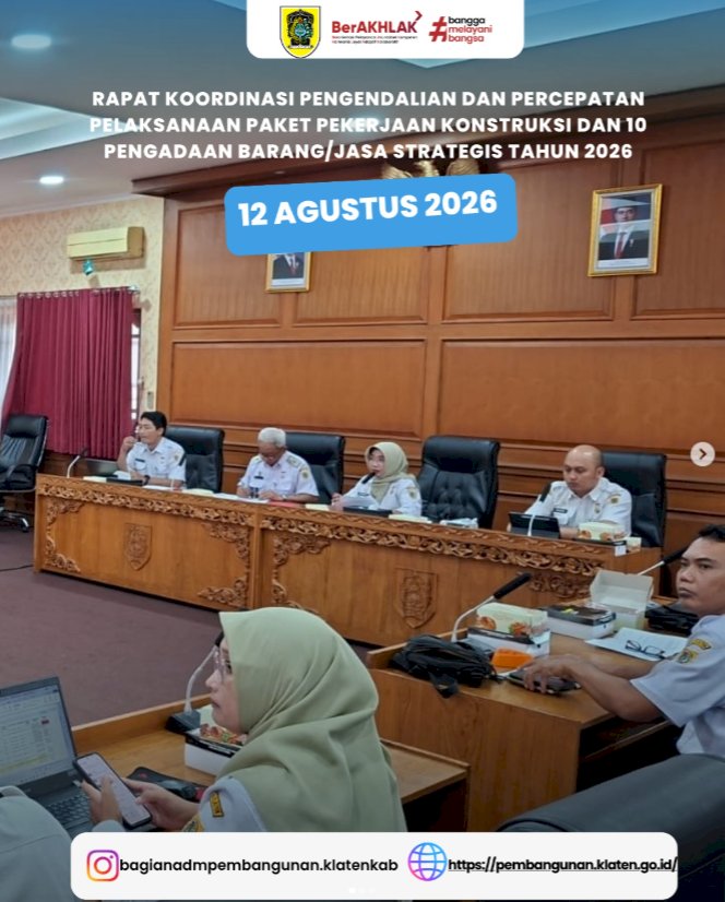 DESK PENGENDALIAN DIBAWAH ASISTEN ADMINISTRASI UMUM TA. 2026