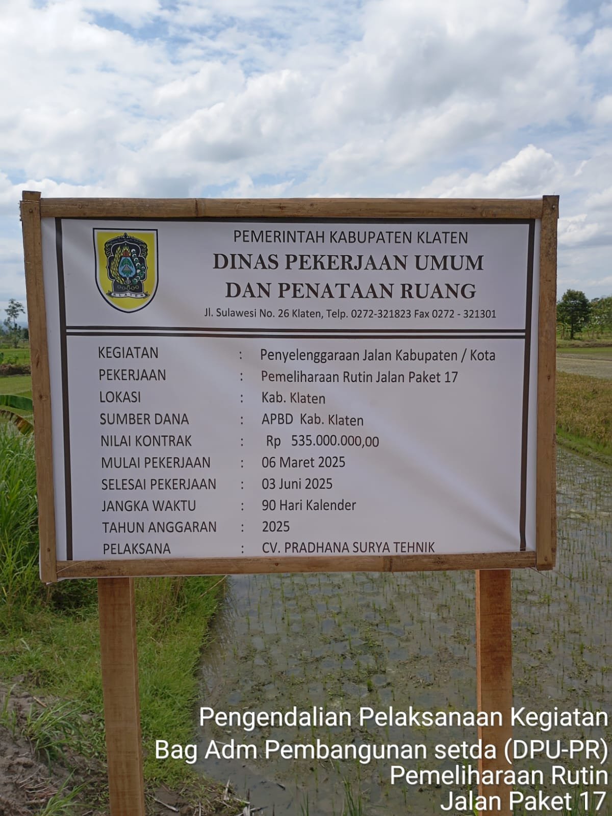 Pengendalian Pekerjaan Konstruksi TA 2025