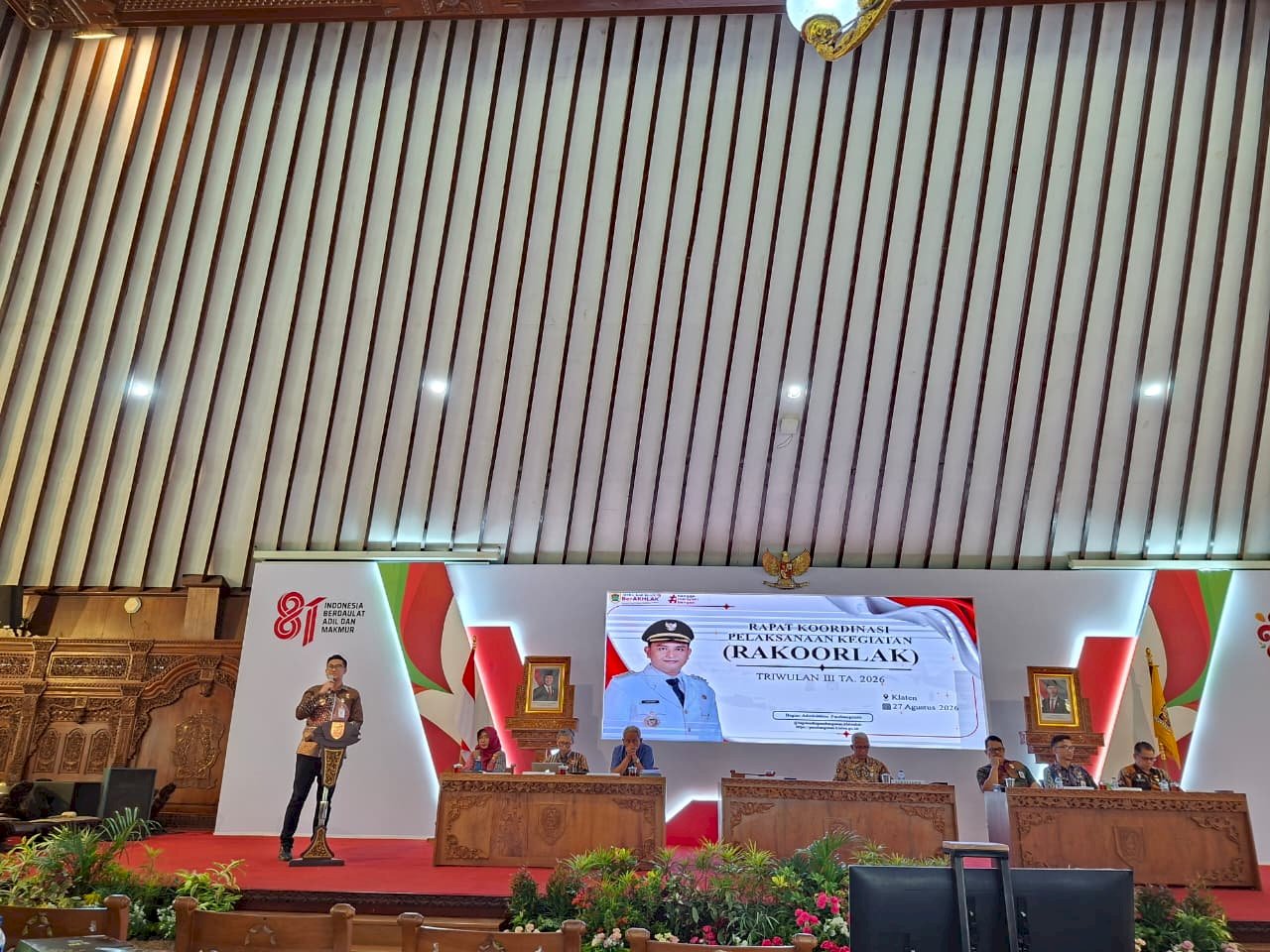 Rapat Koordinasi Pelaksanaan Kegiatan (RAKOORLAK) Dalam rangka Rapat Koordinasi Persiapan Pelaksanaan Kegiatan (RAKOORLAK) Laporan Capaian Program, Kegiatan, Sub Kegiatan s/d 30 Juli 2026