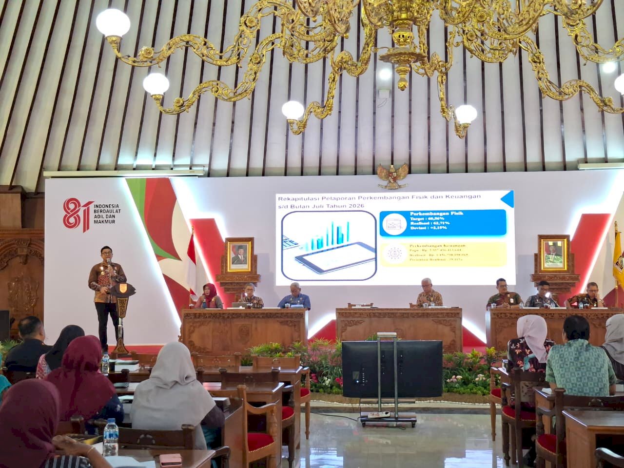 Rapat Koordinasi Pelaksanaan Kegiatan (RAKOORLAK) Dalam rangka Rapat Koordinasi Persiapan Pelaksanaan Kegiatan (RAKOORLAK) Laporan Capaian Program, Kegiatan, Sub Kegiatan s/d 30 Juli 2026